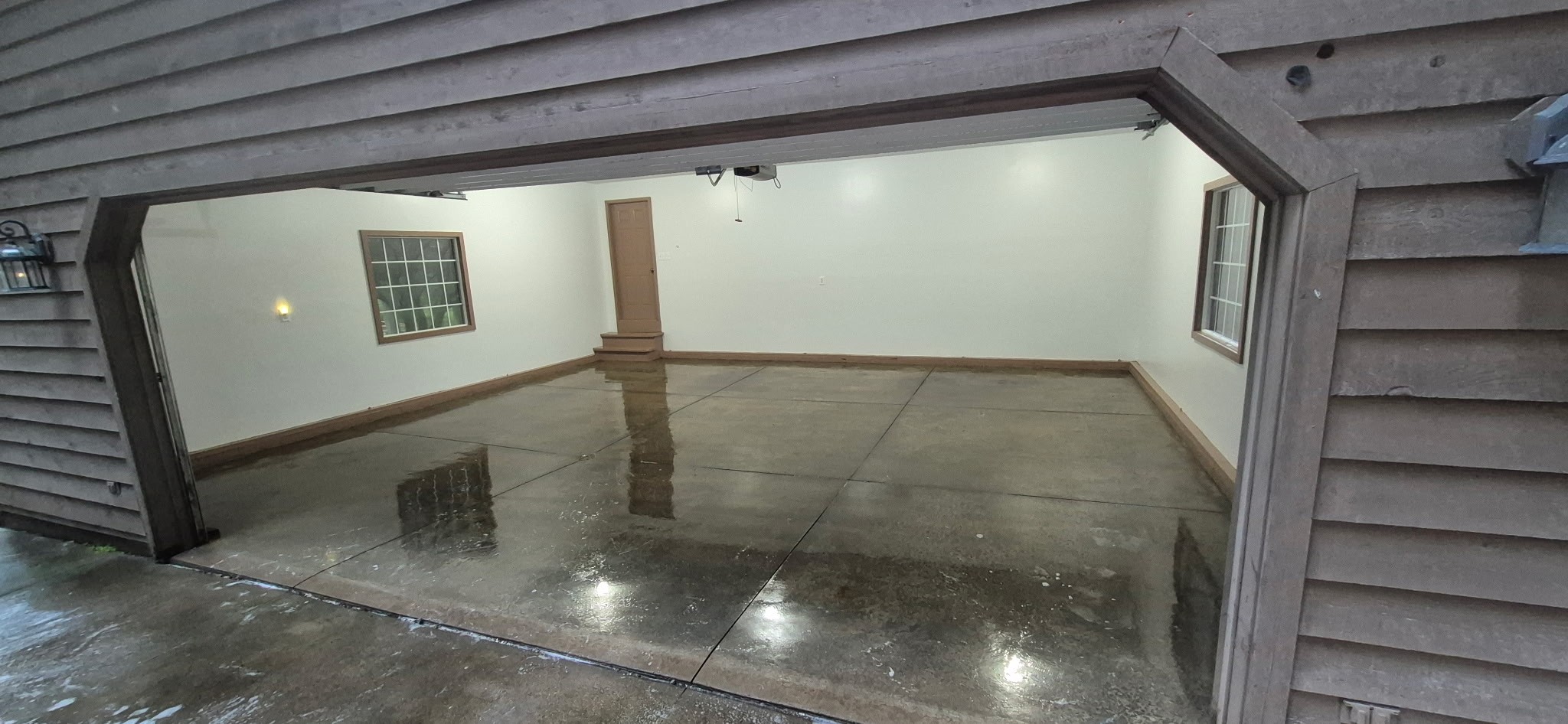 Luxury vinyl plank flooring installed in a home interior
